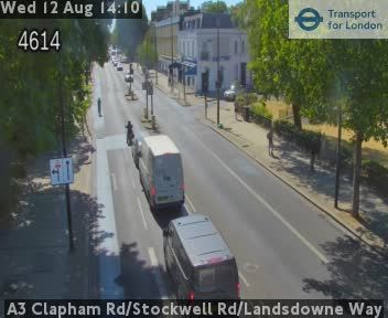 London: A3 Clapham Rd/Stockwell Rd/Landsdowne Way