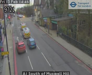 North Cheam: A1 South of Muswell Hill