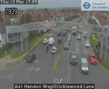 London: A41 Hendon Way/Cricklewood Lane