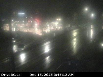 North Vancouver › North: Highway 1 at the north end of Ironworkers Memorial Bridge, looking north