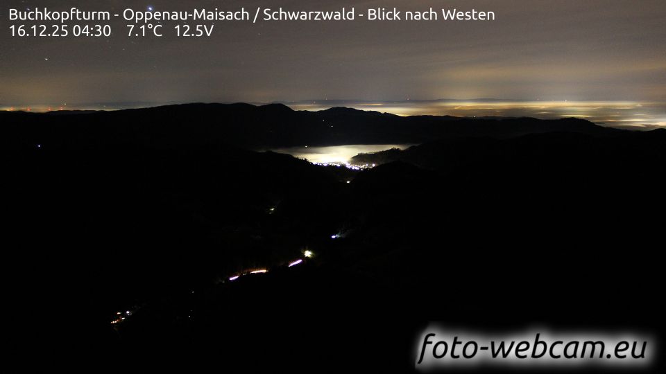Oppenau: Buchkopfturm - Maisach - Schwarzwald - Blick nach Westen