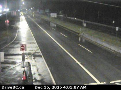 Surrey › North: Highway 99 at Canada/USA border, looking north