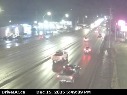 Prince George › West: Highway 16 at Vance Road in - looking westbound