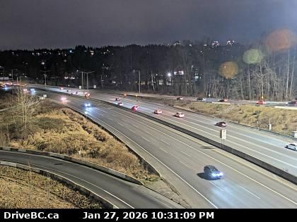 Burnaby › East: Highway 1 at Kensington Avenue, looking east