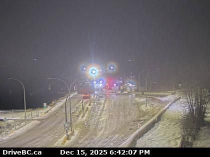 Grassy Plains › North: Highway 35 at Francois Lake Southbank Ferry Landing, looking north at ferry ramp