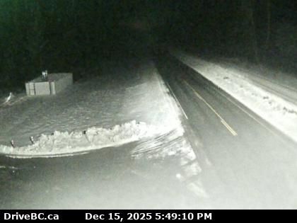 Area C › East: Highway 16 at Kasiks resort area about 60 km west of Terrace, looking east