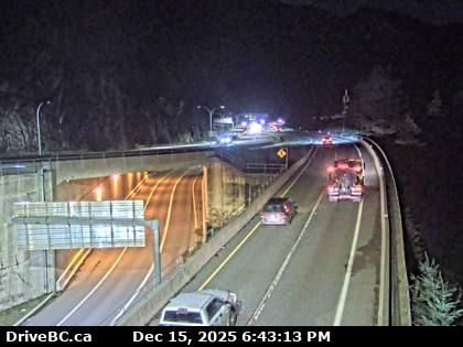 West Vancouver › East: Highway 99 at Highway 1 ramp to Horseshoe Bay, looking east