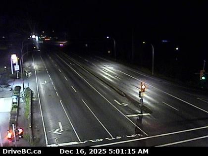 Saanich › North: Highway 17 (Patricia Bay Highway) at Sayward Road in - looking north
