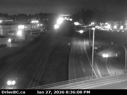 Abbotsford › West: Highway 1 at Clearbrook Road, looking west