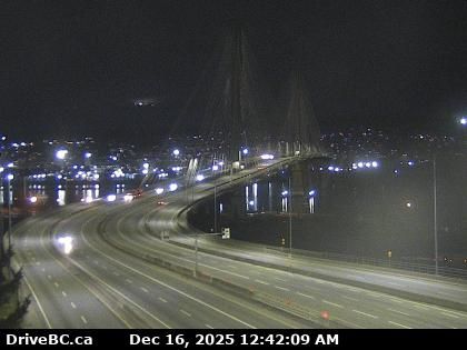 Surrey › West: Highway 1 at Port Mann Bridge, looking westbound