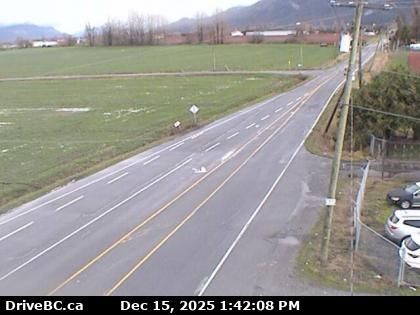 Lynden › East: Highway 11 at Harris Road, looking east