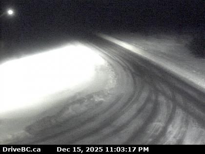 Gitwinksihlkw › East: Highway 113 at Anlaw Road near - within Nisga'a Memorial Lava Bed Provincial Park, looking east