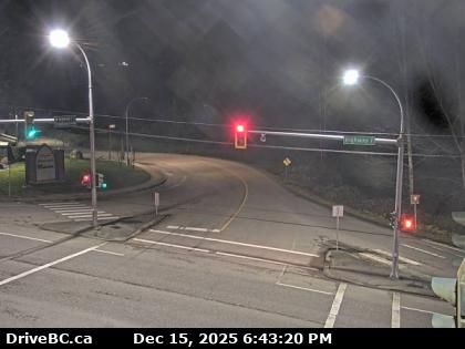 Mission › South: Highway 7 (Lougheed Highway) at Hayward Street in - looking south to Hayward Street