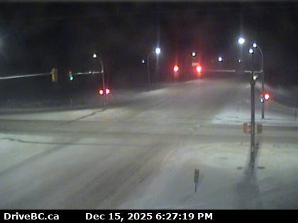 Dawson Creek › West: Highway 97 at Dangerous Goods Route, west of - looking west