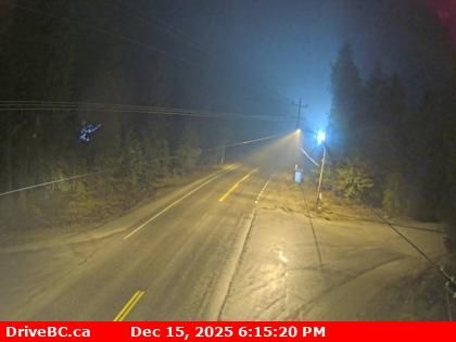 Slocan › South: Highway 6 at Kennedy Road/Lemon Creek Road about 8 km south of - looking south