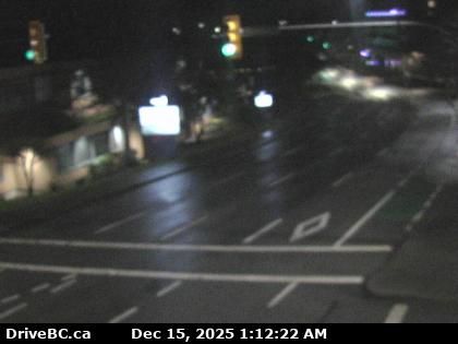 Saanich › North: Highway 17 northbound at - Road, looking north