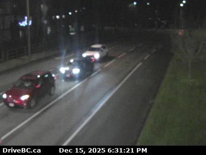 Saanich › East: Highway 17 northbound at - Road, looking east