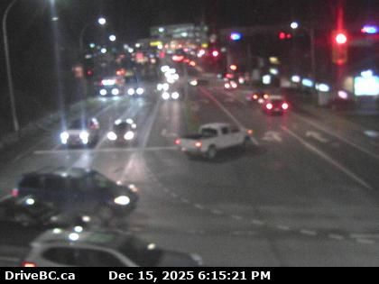 Saanich › West: Highway 17 northbound at - Road, looking west