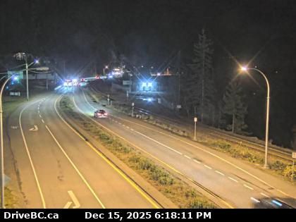 Britannia Beach › South: Highway 99 at Copper Drive in - looking south