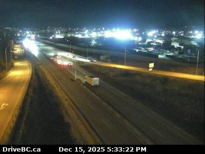 New Westminster › East: Highway 17 (South Fraser Perimeter Road) at Tannery Road Overpass in Surrey, looking east