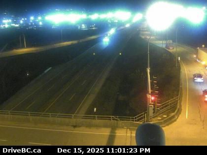 New Westminster › West: Highway 17 (South Fraser Perimeter Road) at Tannery Road Overpass in Surrey, looking west