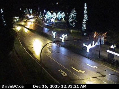 Whistler Resort Municipality › East: Highway 99 at Village Gate Boulevard in Whistler, looking east