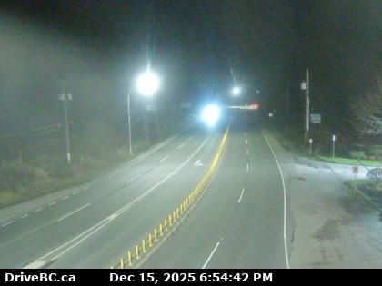 Nanoose Bay › North: Highway 19 at Northwest Bay Road near - looking north