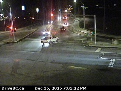 Central Saanich › West: Highway 17 at Mount Newton Cross Road, looking west