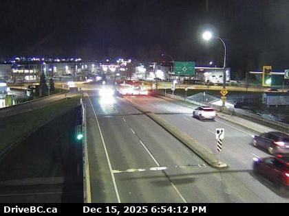 Chilliwack › North: Highway 1 at Evans Road overpass near - looking north