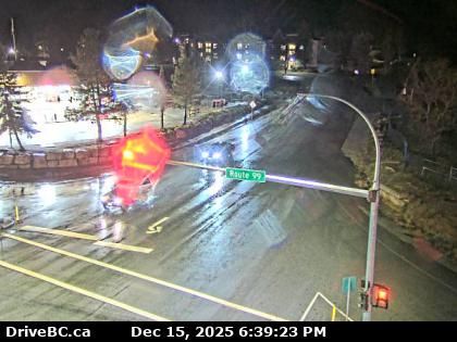 Pemberton › South: Highway 99 at Portage Road in - looking south