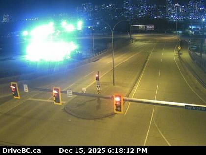 New Westminster › North: Highway 17 (South Fraser Perimeter Road) at Tannery Road Overpass in Surrey, looking north