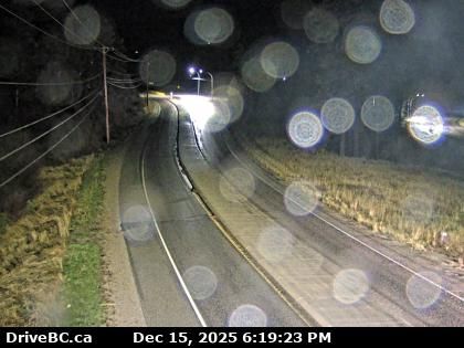 Kaleden › South: Highway 97 at Highway 3A junction just south of - Weigh Scale, looking south