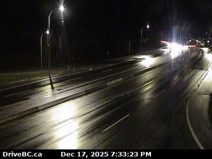 Lantzville › North: Highway 19 at Aulds Road in Nanaimo, looking north