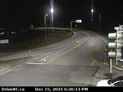 Hilliers › East: Highway 4 at Alberni Highway (Highway 4A) junction, about 2 km west of Coombs, looking east