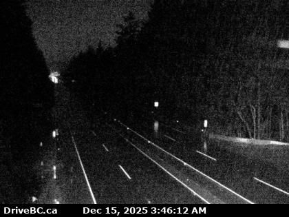 Mill Bay › North: Highway 1 south of - Rd Overpass at the Bamberton Park Entrance, looking north