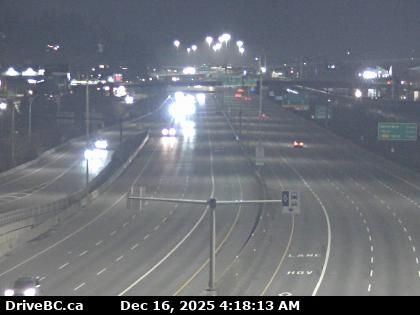 Frasers Mills › East: Highway 1 east of the Brunette Avenue overpass in Coquitlam, looking east