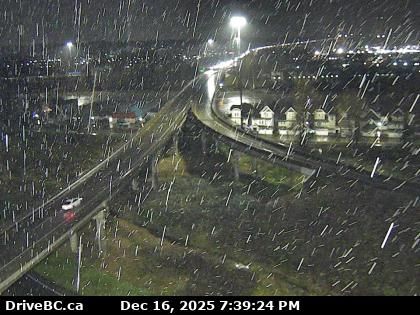 Delta › South: Hwy 91, southbound approach to Alex Fraser Bridge, looking south