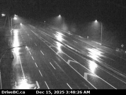 Langford › North: Highway 1 at West Shore Parkway, looking northbound toward Goldstream Park
