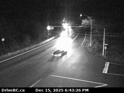 Metchosin › East: Highway 14 at Kangaroo Road, looking east