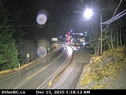Kaslo › South: Highway 31 at Highway 31A Junction in - looking southbound