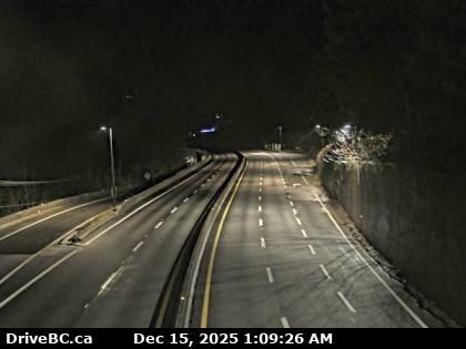 Lions Bay › North: Highway 99 in - looking north