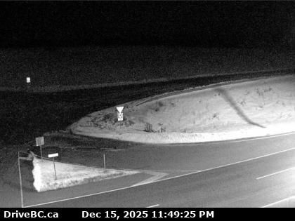Quesnel › East: Highway 97 at Sales Road about 10 km south of - looking east