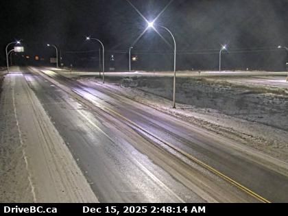 Vanderhoof › West: Highway 16 at Highway 27 junction, looking west