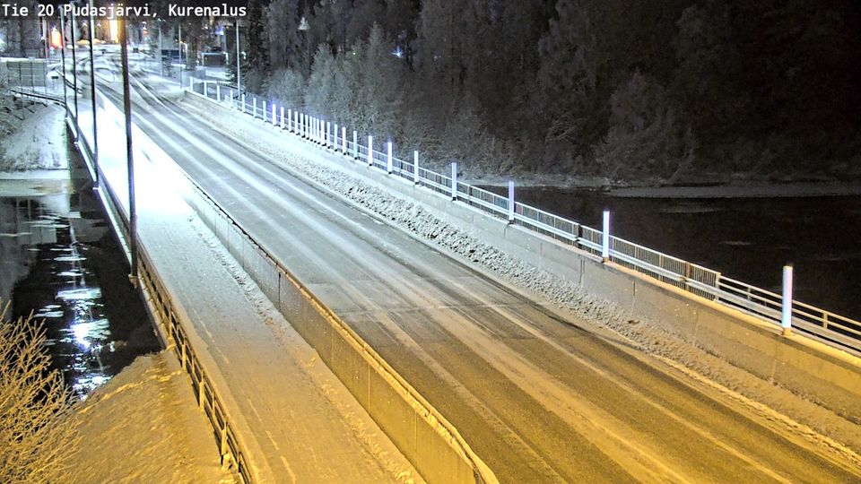 Pudasjarvi: Tie 20 - Kurenalus - Ouluun