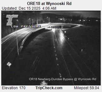Newberg: ORE18 at Wynooski Rd