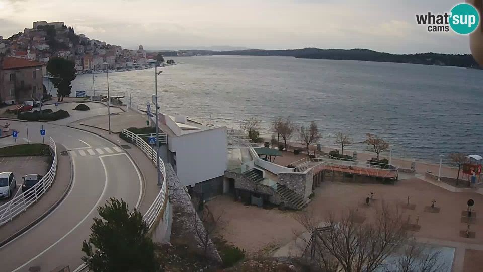 Sibenik: Šibenik webcam Beach Banj