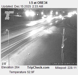 Tangent: I-5 at ORE34