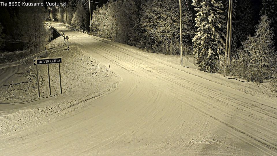 Kuusamo: Tie 8690 - Vuotunki