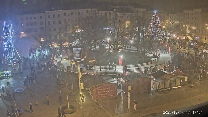 Jihlava › North-west: Mariánský morový sloup - Masarykovo Náměstí