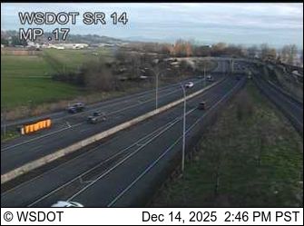 Vancouver: SR 14 at MP 0.17
